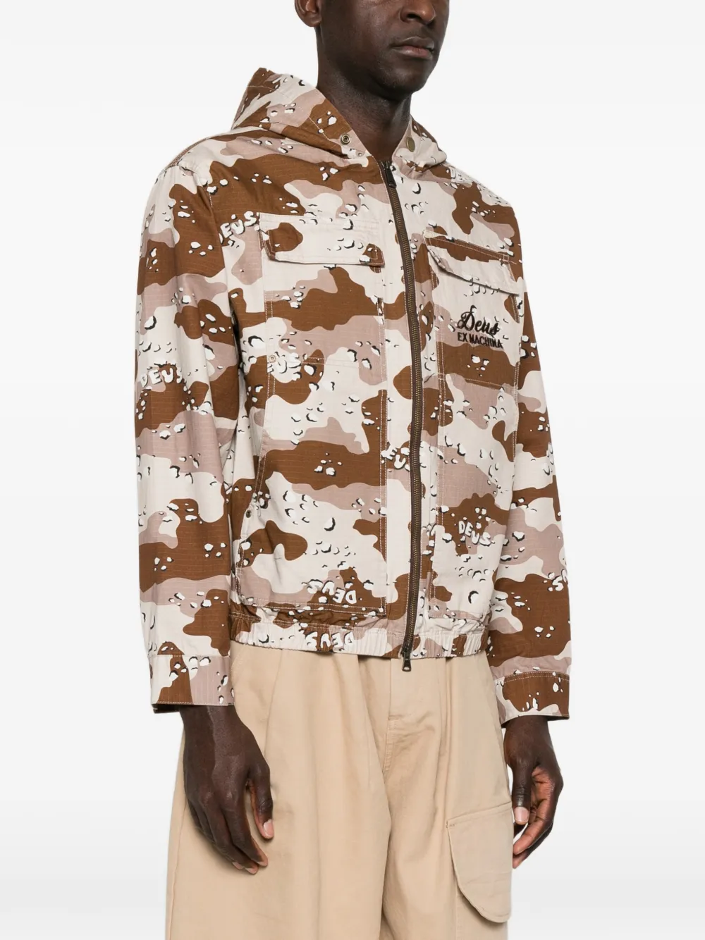 Deus Ex Machina Jack met camouflageprint Beige