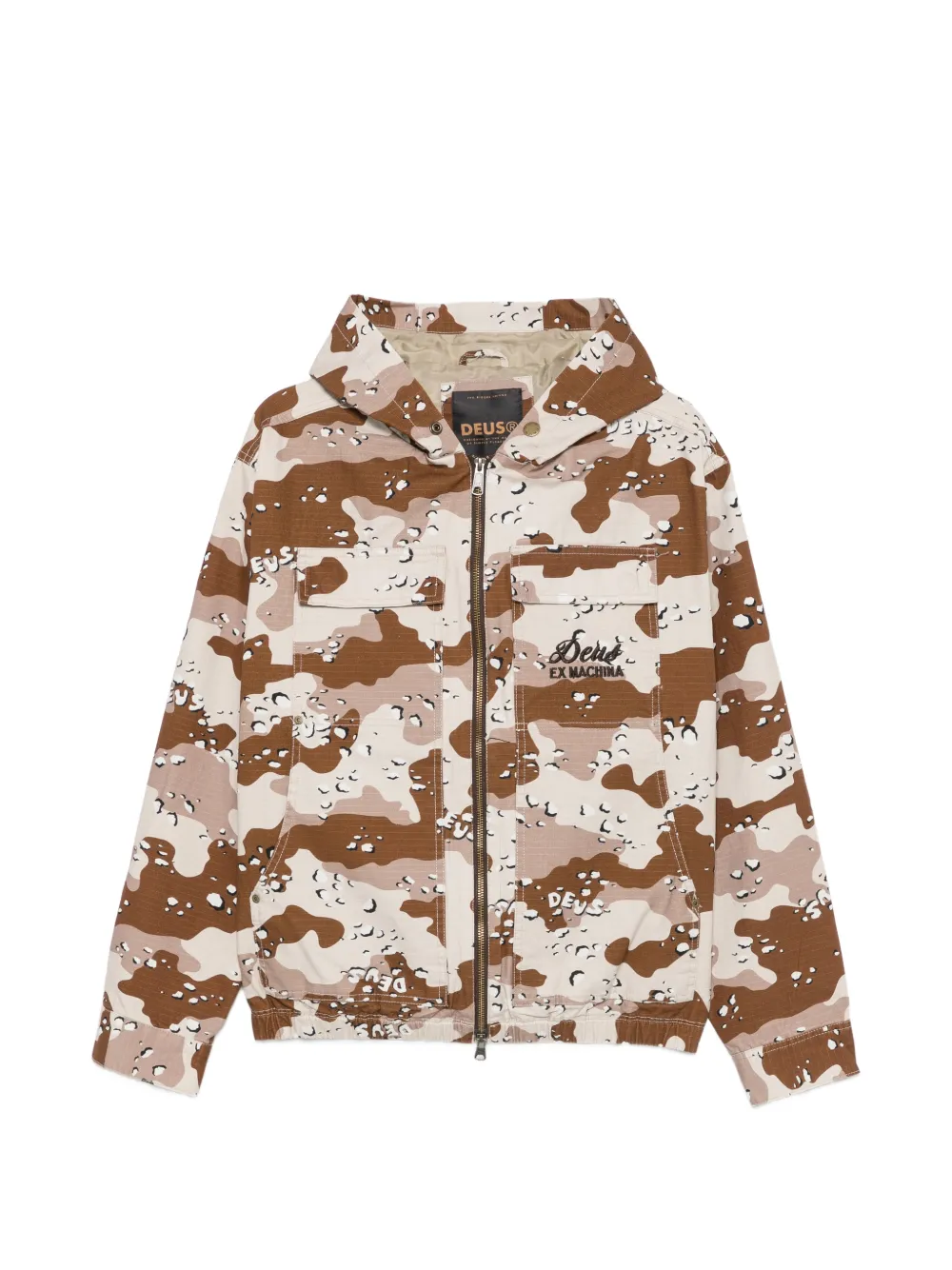 Deus Ex Machina camouflage hooded jacket - Toni neutri