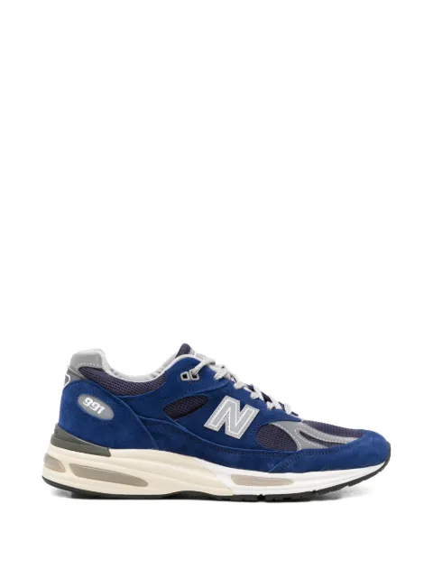 New Balance 991v2 suede-panelled sneakers