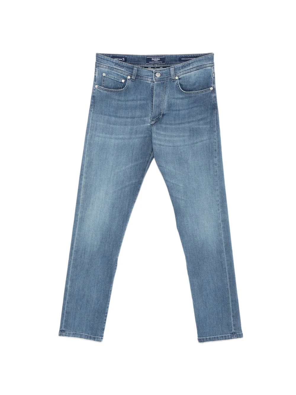 Barba faded-effect slim-fit jeans - Blu