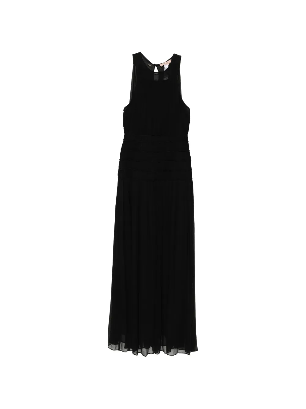 TWINSET gathered maxi dress - Schwarz