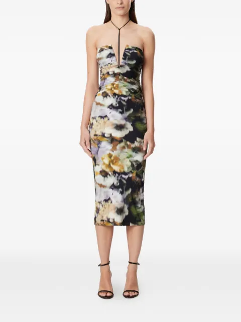 Amazuìn Natalie tie floral midi dress