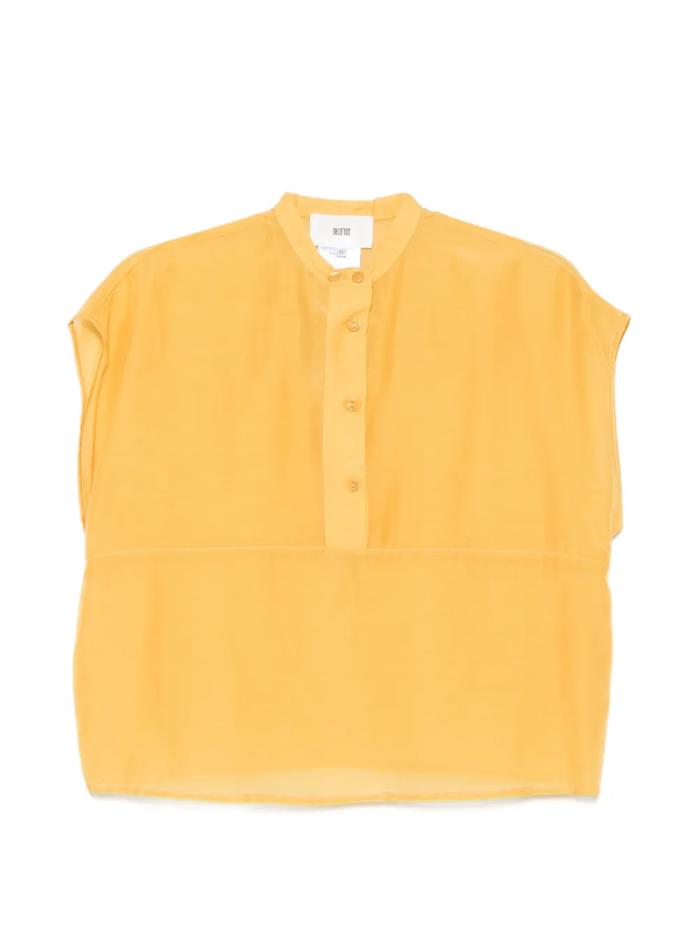 Solotre Buttoned Blouse In Yellow
