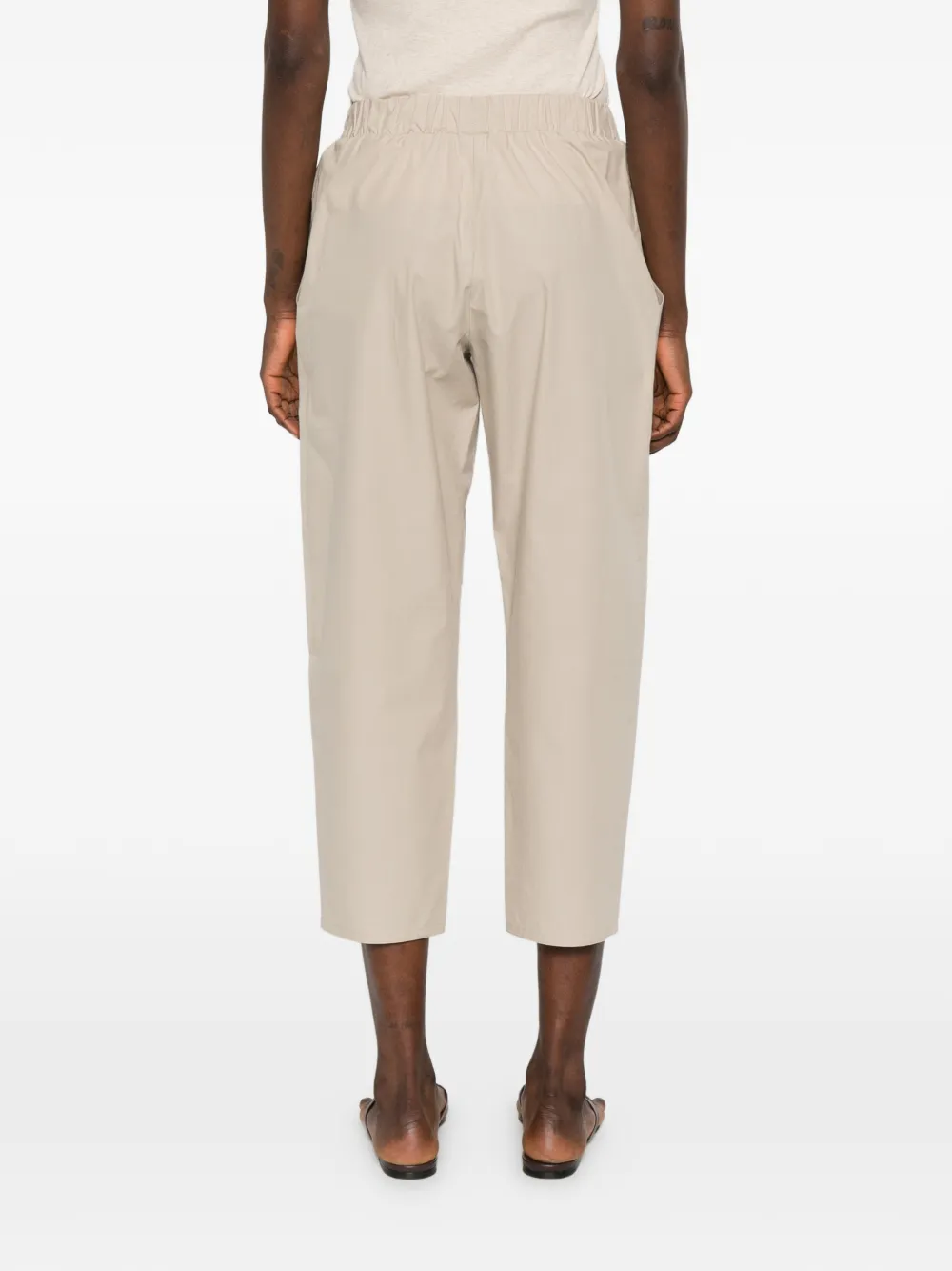 Dusan Broek met toelopende pijpen Beige
