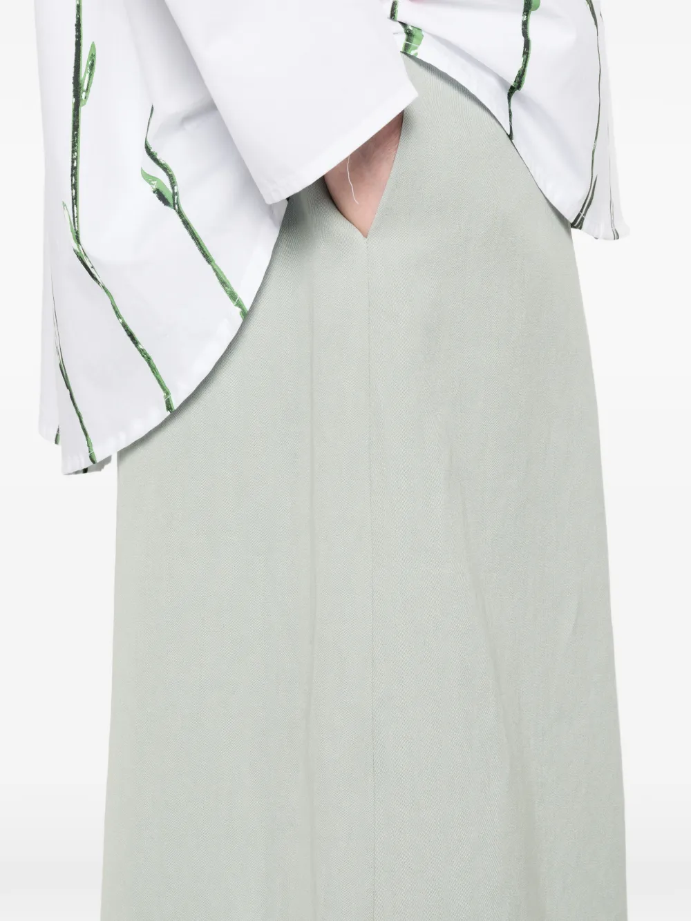 Dusan Elastische broek Groen