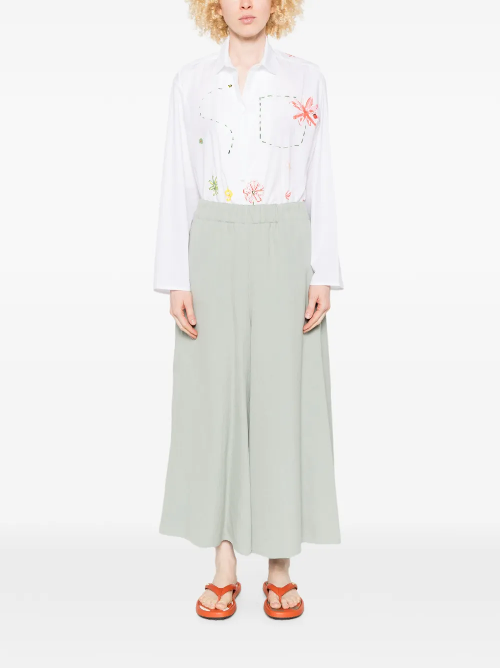 Dusan Elastische broek Groen