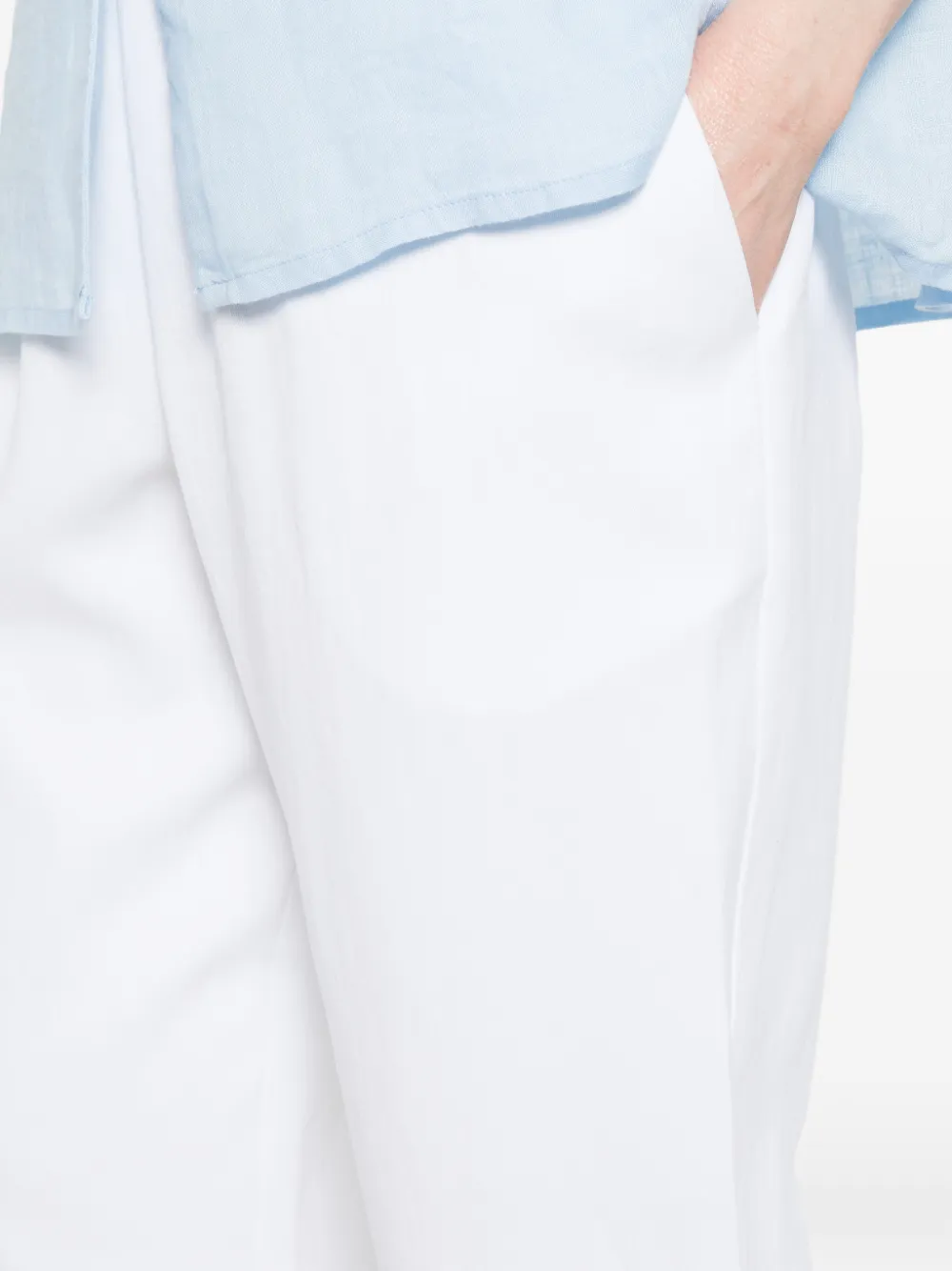 Dusan Elastische broek Wit