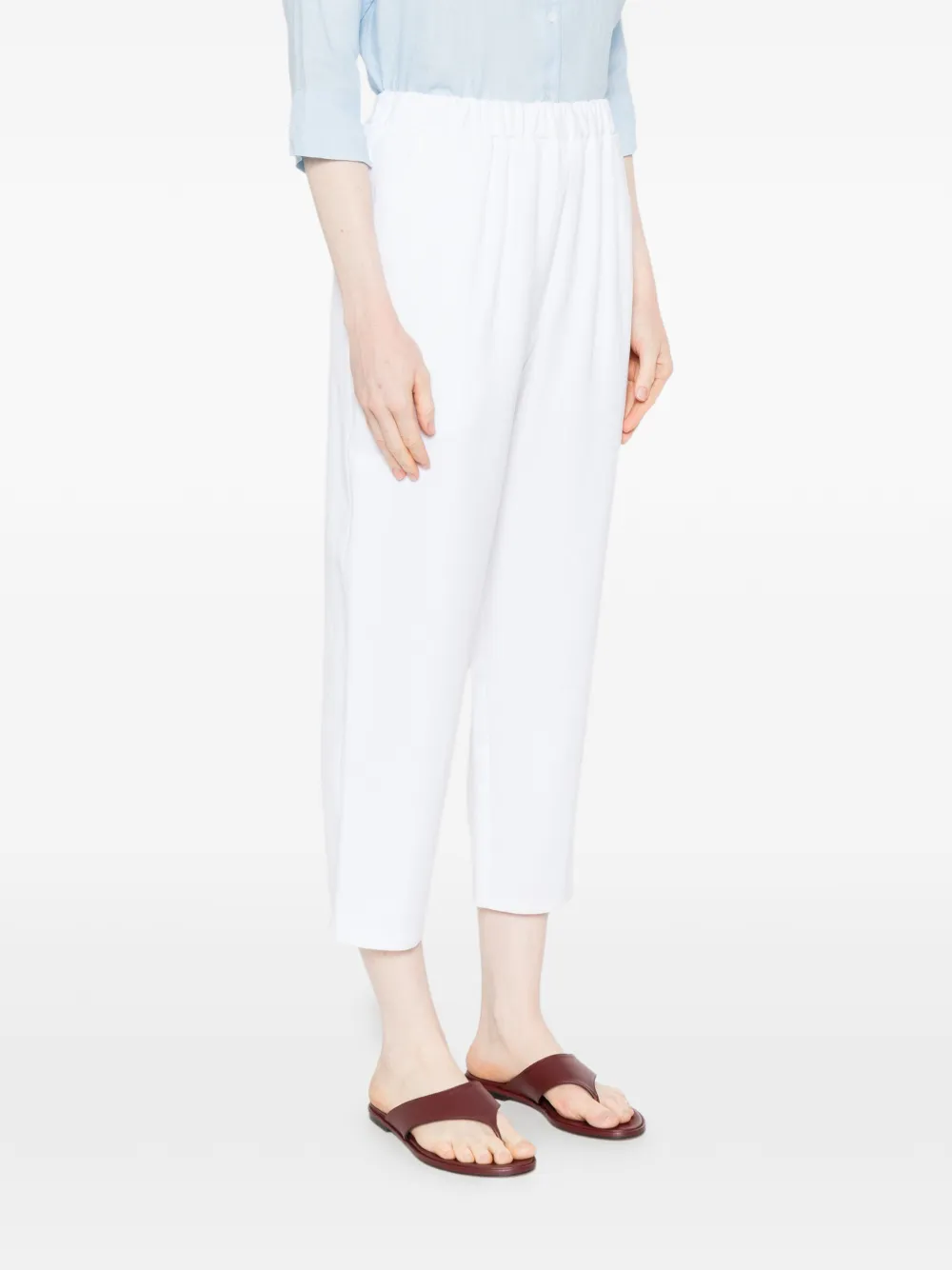 Dusan Elastische broek Wit