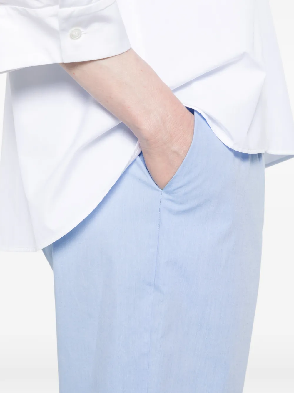 Dusan Broek met elastische tailleband Blauw