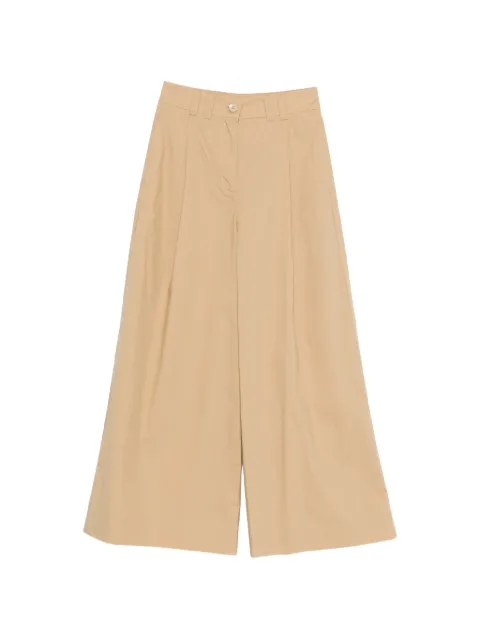 SOLOTRE pocket pleated palazzo pants