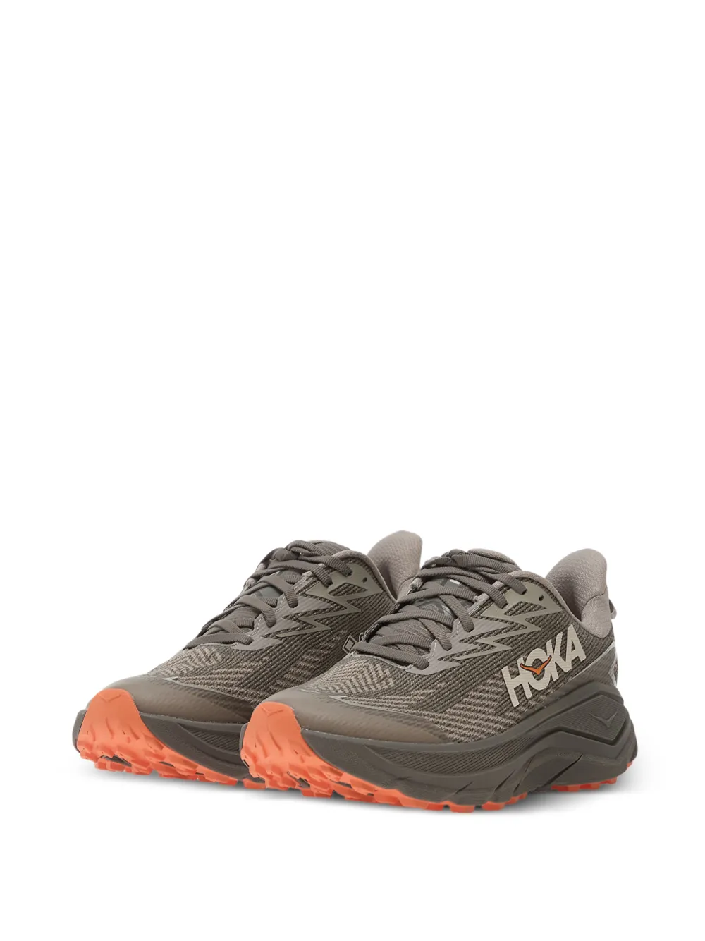 HOKA Challenger 8 GTX sneakers met kant Grijs