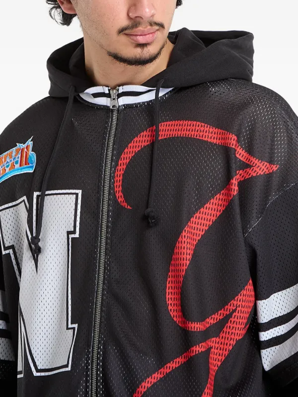 Awake NY Headcrack Champs Zip Hooded Jacket | Black | FARFETCH AO
