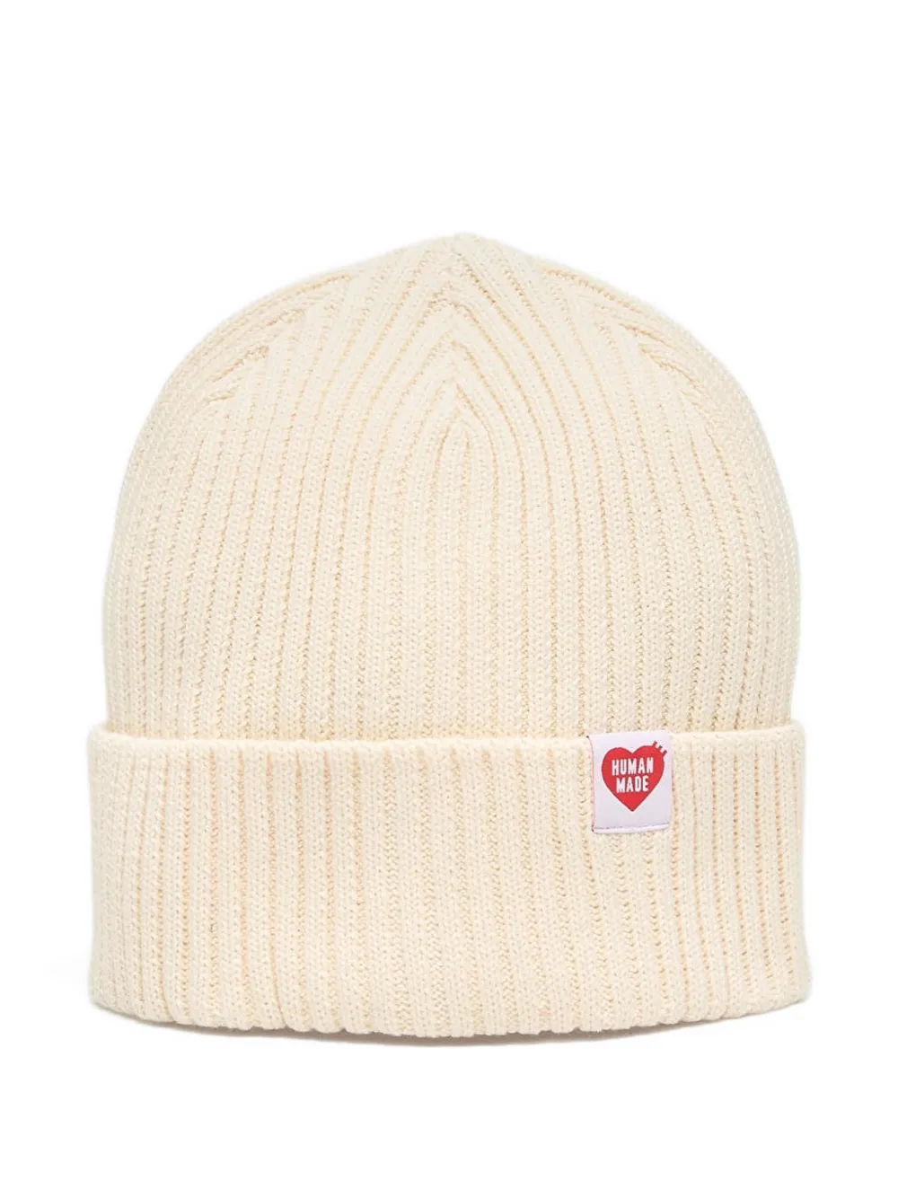 Human Made Ribbed Beanie Hat In Neutral