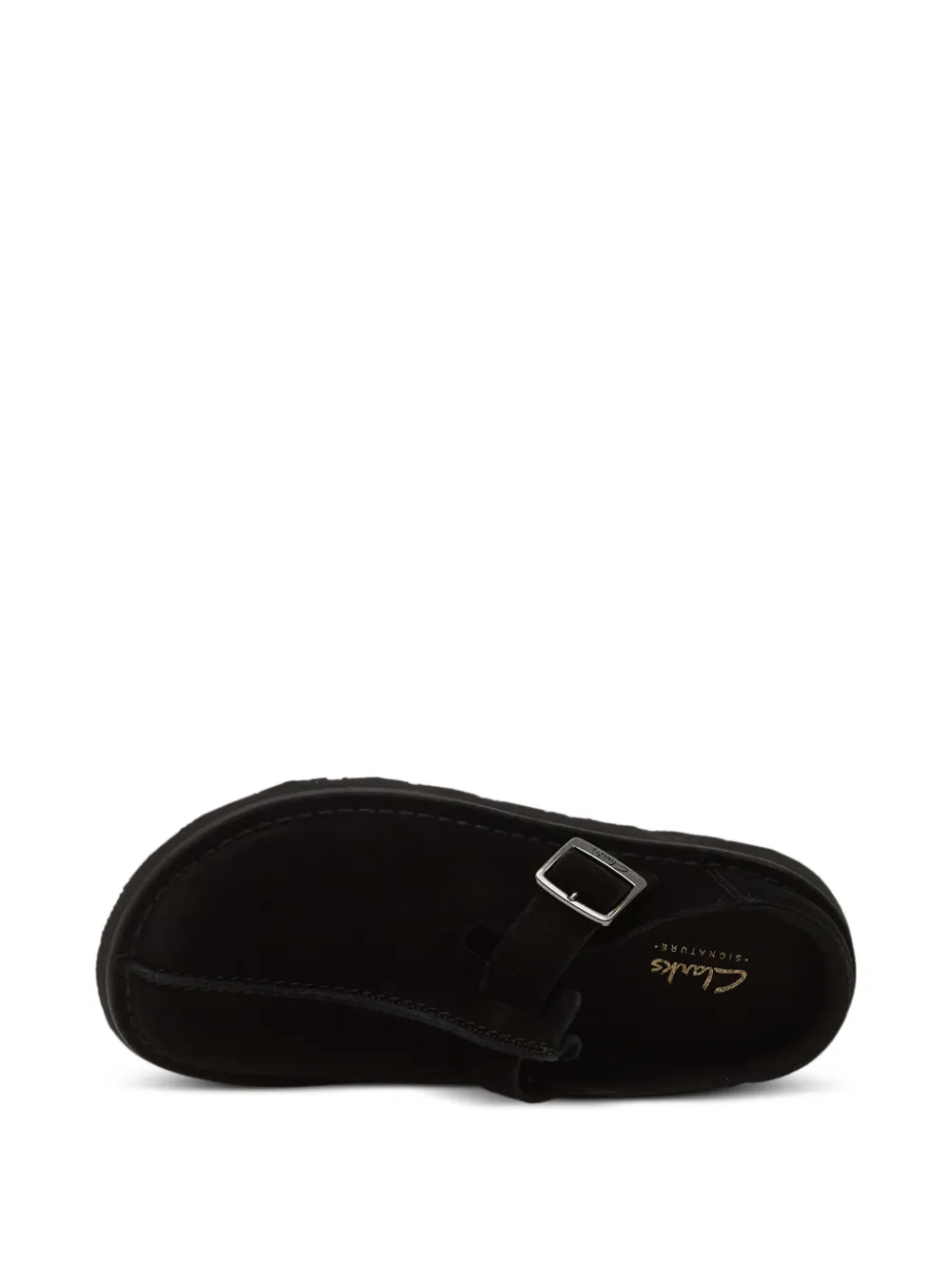 Clarks Solsbury sneakers met gespband Zwart
