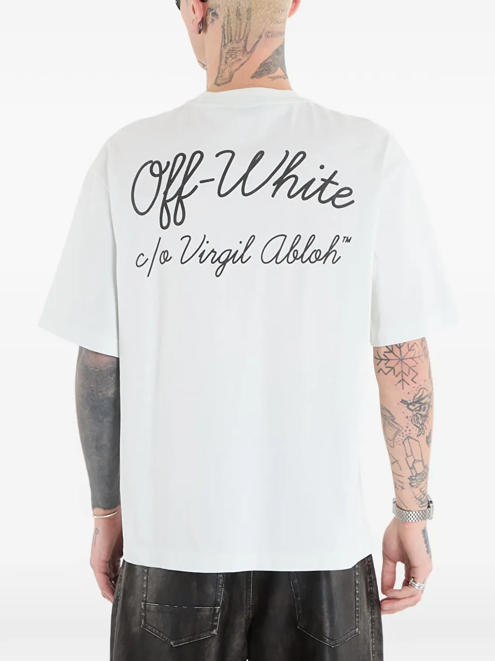 Off-White Script Skate T-shirt Wit