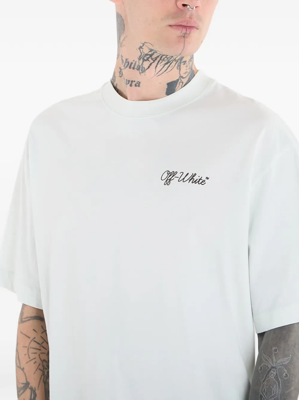 Off-White Script Skate T-shirt Wit