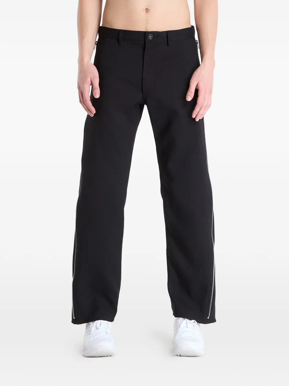 Comme Des Garçons Shirt side-zip trousers - Schwarz