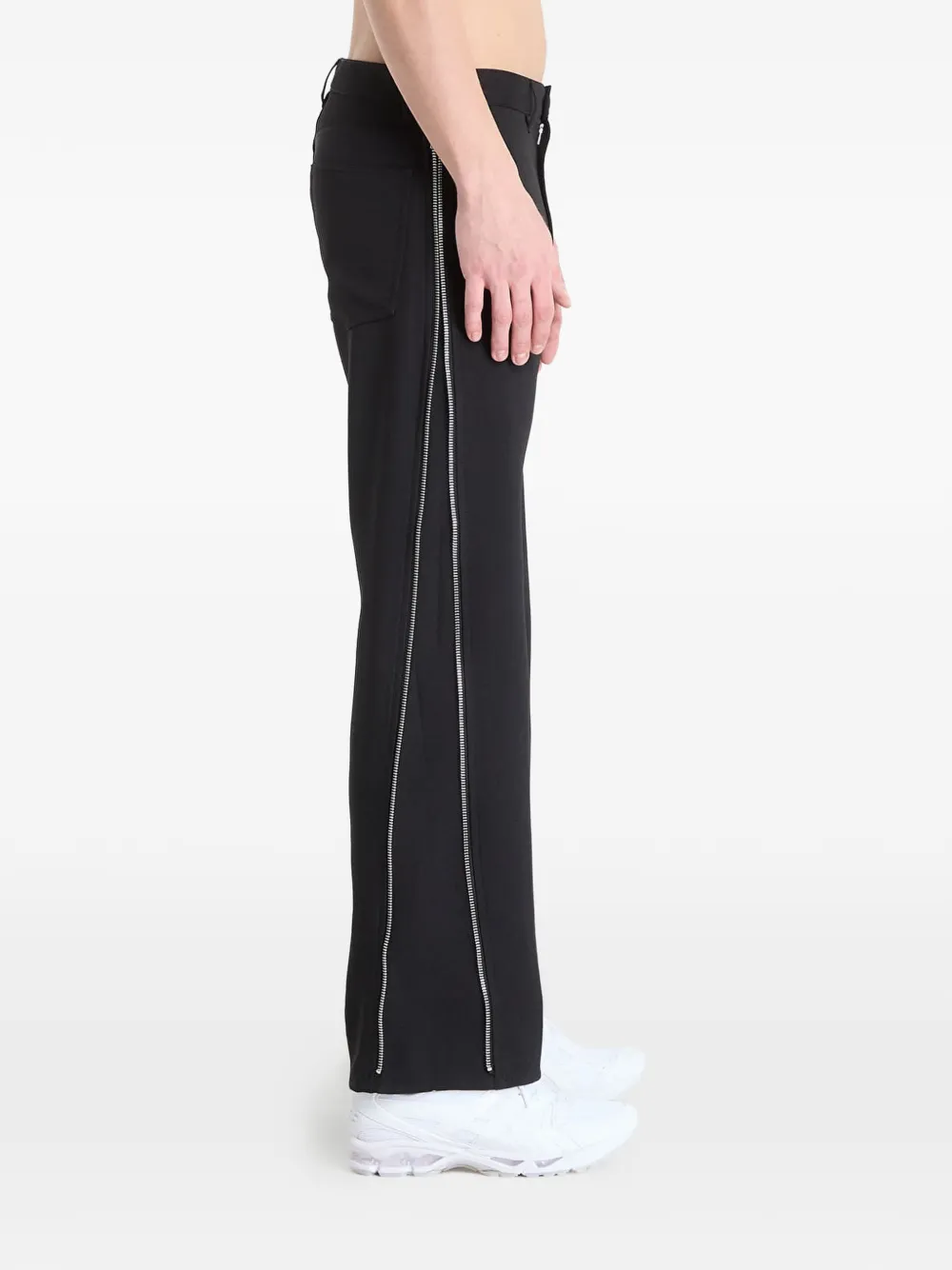Comme Des Garçons Shirt Broek met rits aan de zijkant Zwart
