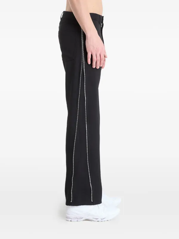 Comme Des Garçons Shirt side-zip Trousers | Black | FARFETCH AO