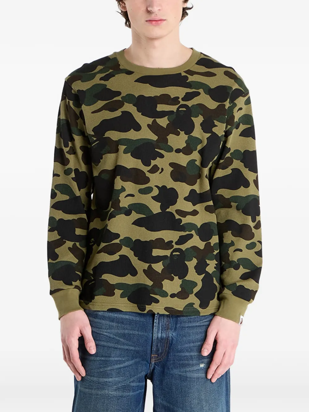 A BATHING APE® camouflage-print sweatshirt - Verde