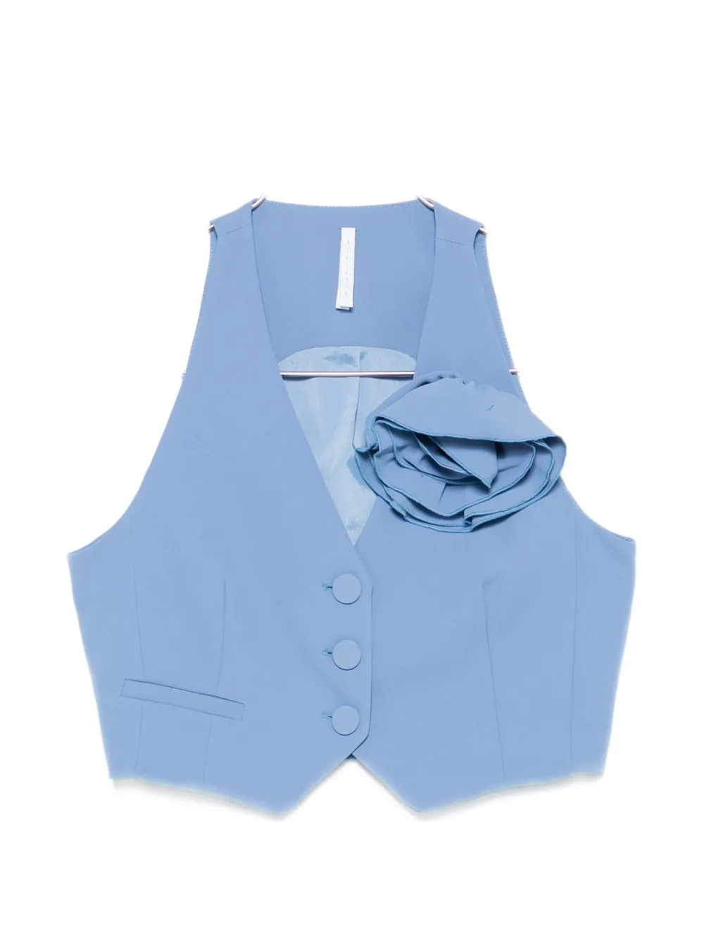 IMPERIAL floral-appliqué waistcoat - Blau