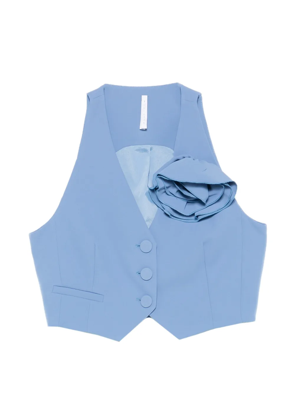 IMPERIAL floral-appliqué waistcoat - Blau