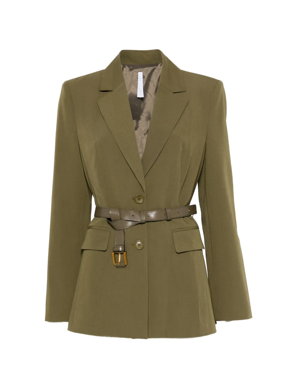 IMPERIAL Blazer monopetto con cintura - Verde