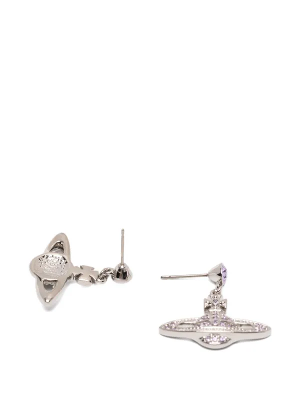 Vivienne Westwood Mini Bas Relief Drop Earrings | Silver | FARFETCH