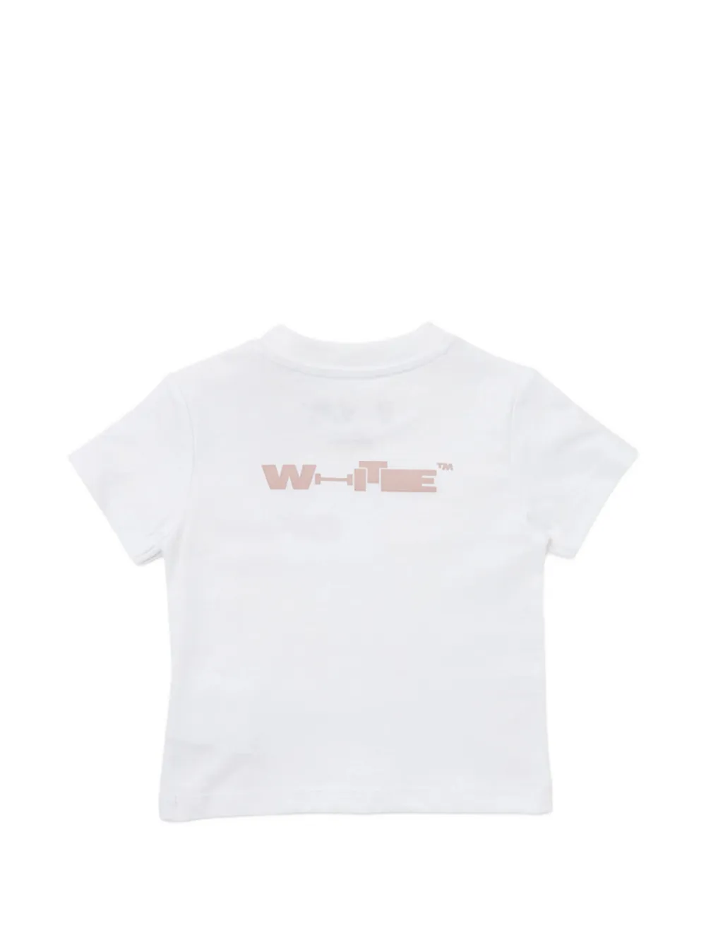 Off-White Kids Type T-shirt Wit