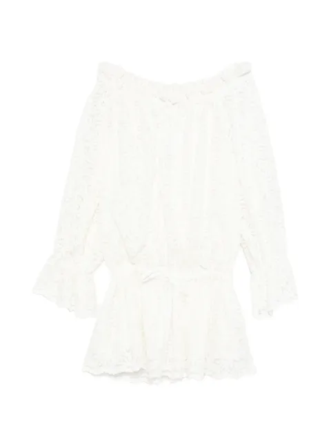 Les Filles d'Eva floral-lace mini dress