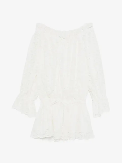 Les Filles d'Eva floral-lace mini dress