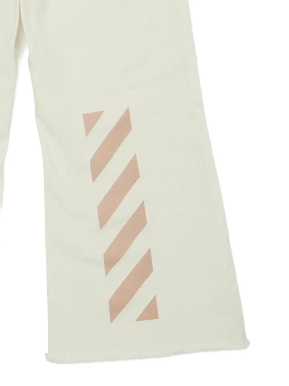 Off-White Kids Bookish Diag broek Beige