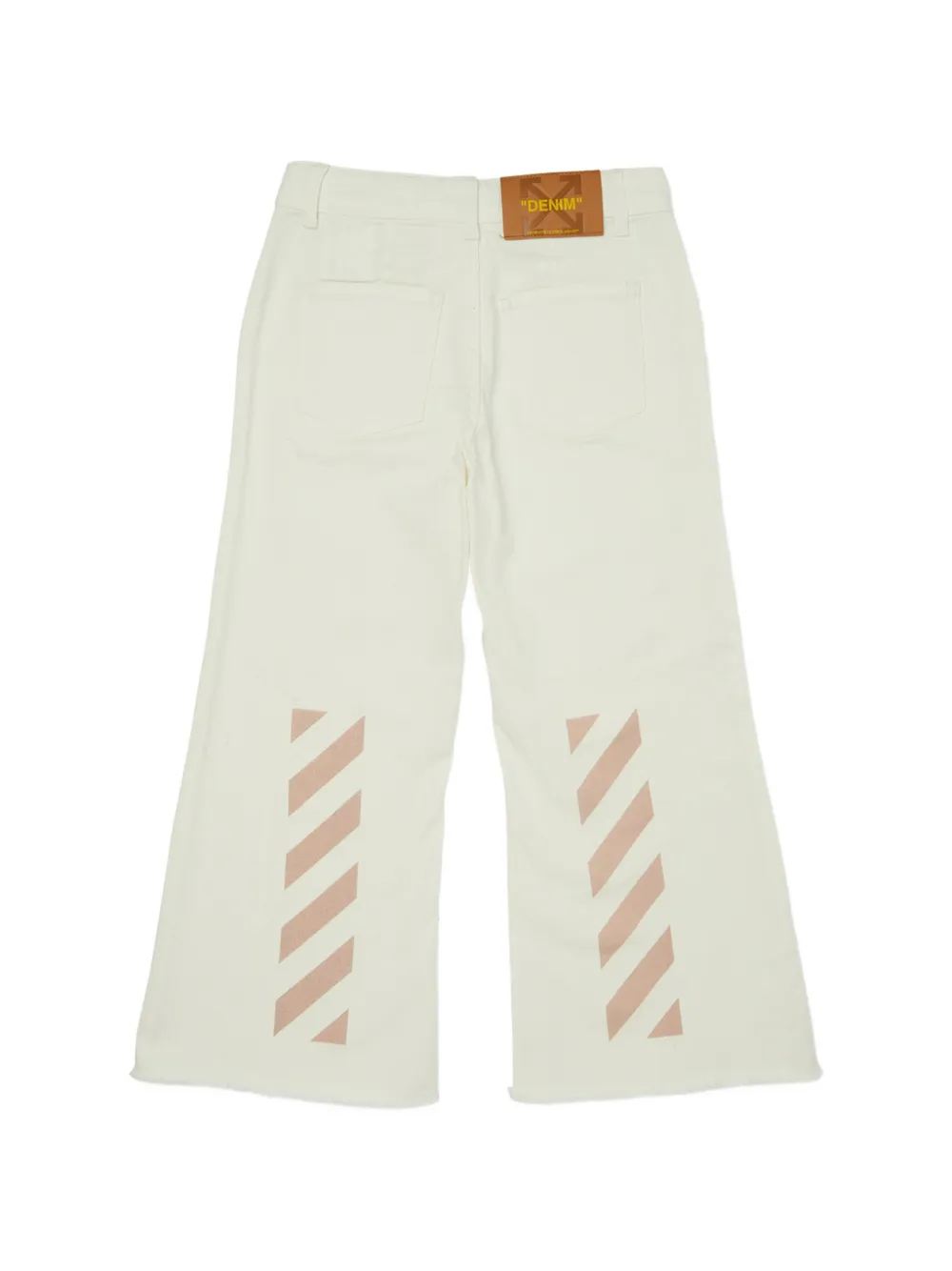 Off-White Kids Bookish Diag broek Beige