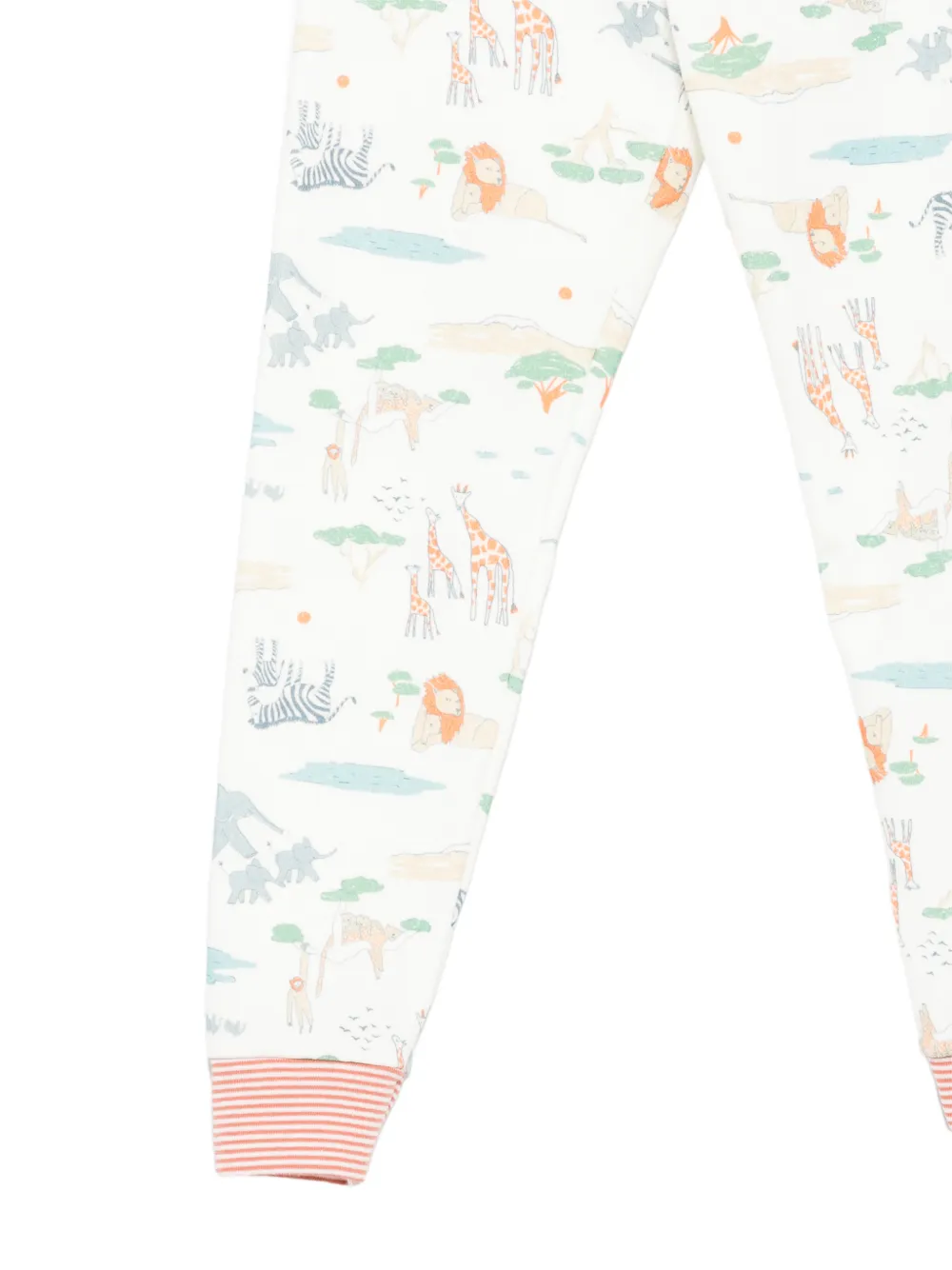 Petit Bateau Pyjama met dierenprint Wit