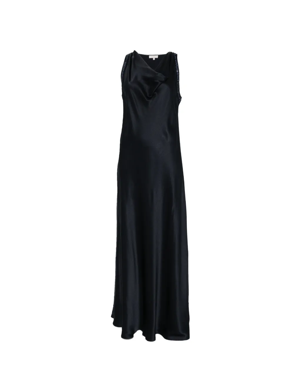 Antonelli Marcus embellished cowl-neck maxi dress - Nero