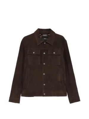 KITH Ladder Stitch Boxy Collared Overshirt | Brown | FARFETCH