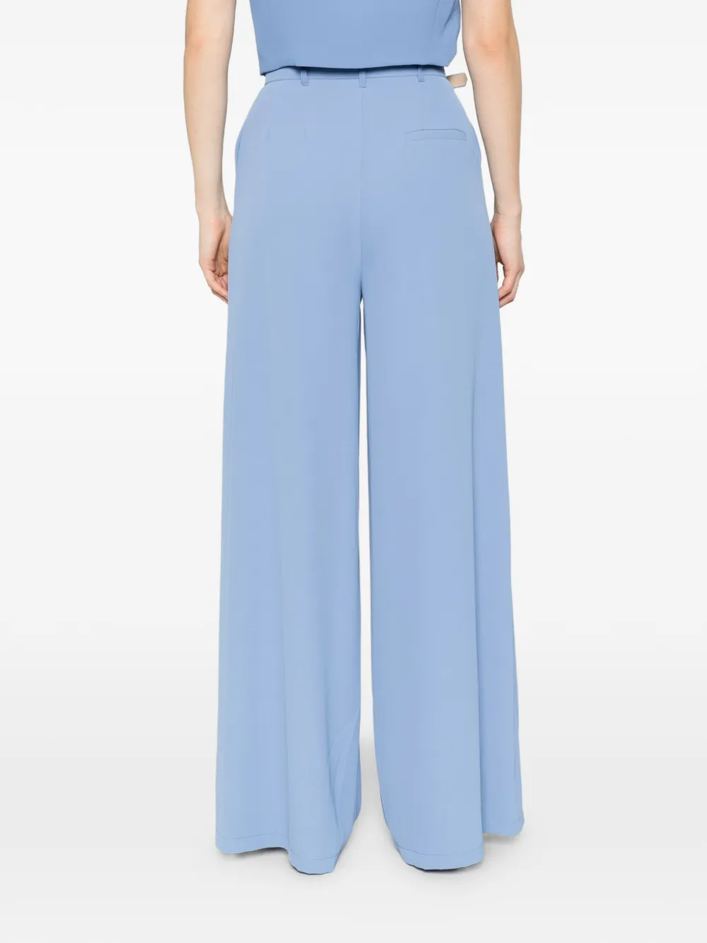 IMPERIAL Plooibroek met ceintuur Blauw