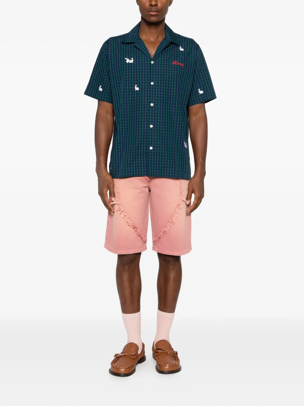  Carne Bollente Camisa Check Me Out - Verde 