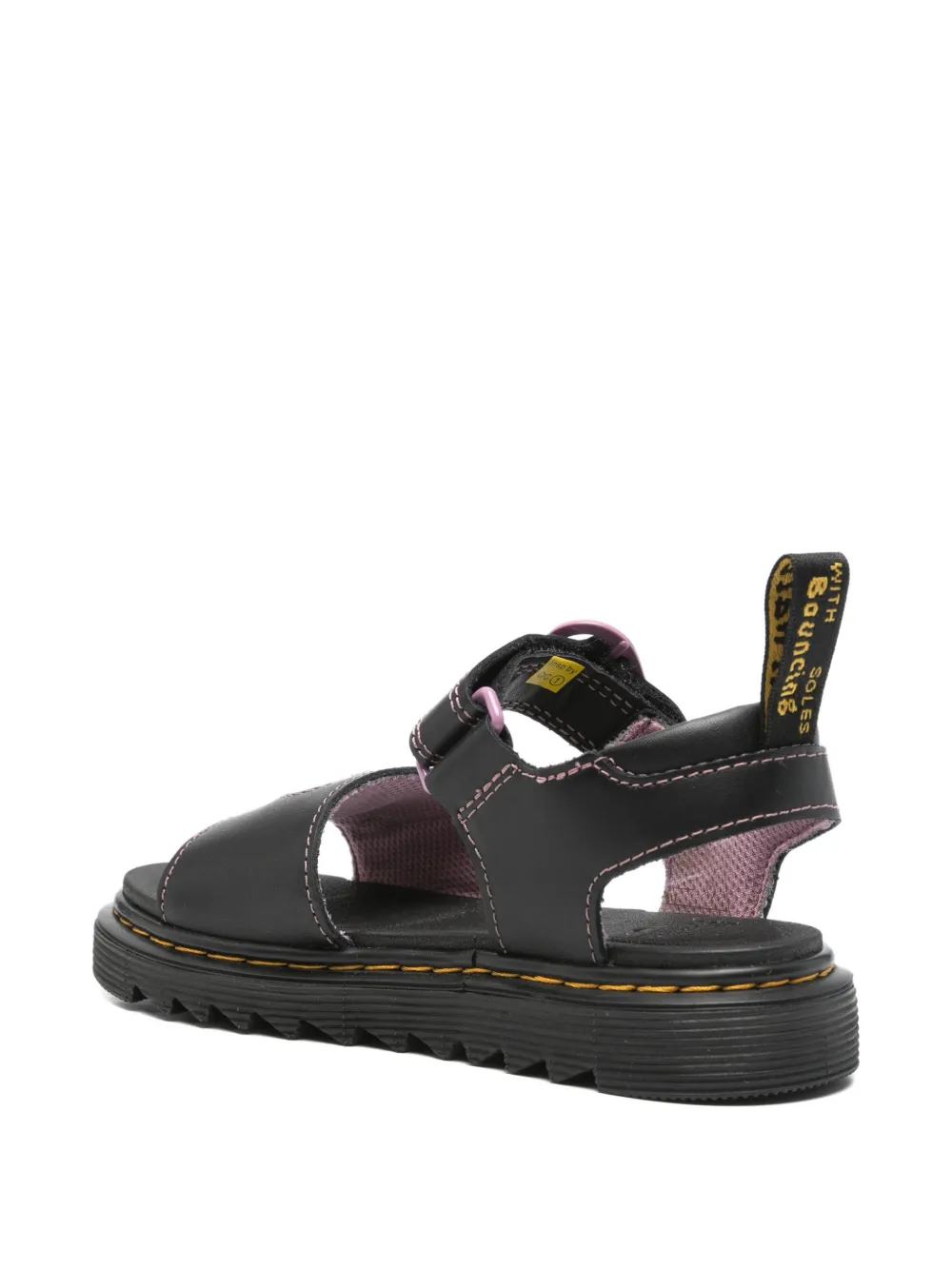 Dr. Martens Kids Marlowe Hearts II buckle-fastening sandals Zwart