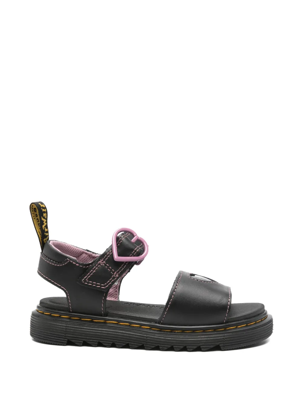 Dr. Martens Kids Marlowe Hearts II buckle-fastening sandals Zwart