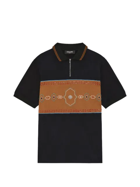 Ahluwalia Radha zip-fastening polo shirt