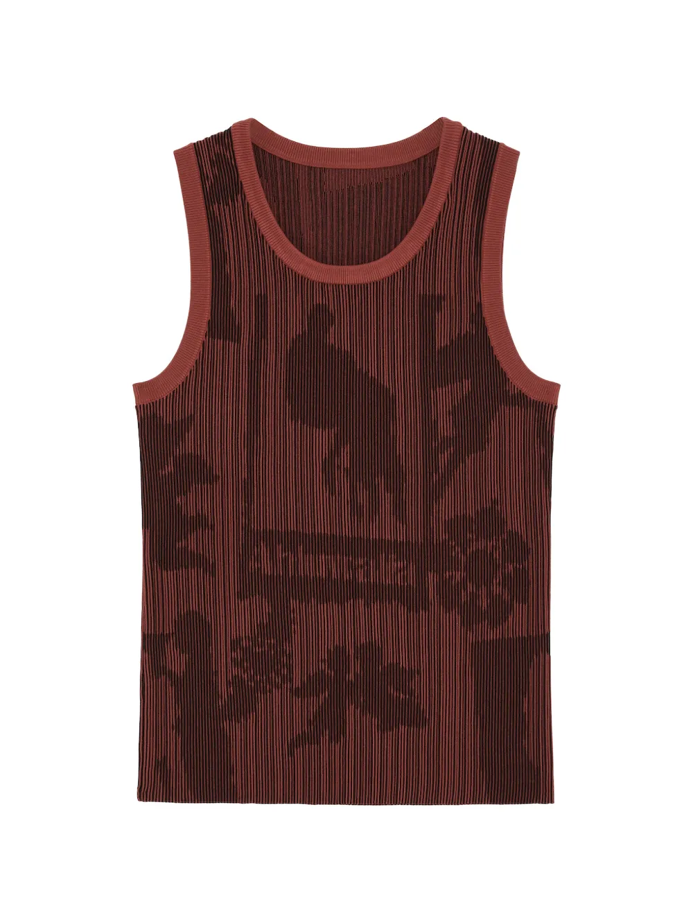 Ahluwalia graphic-print ribbed vest - Rosso