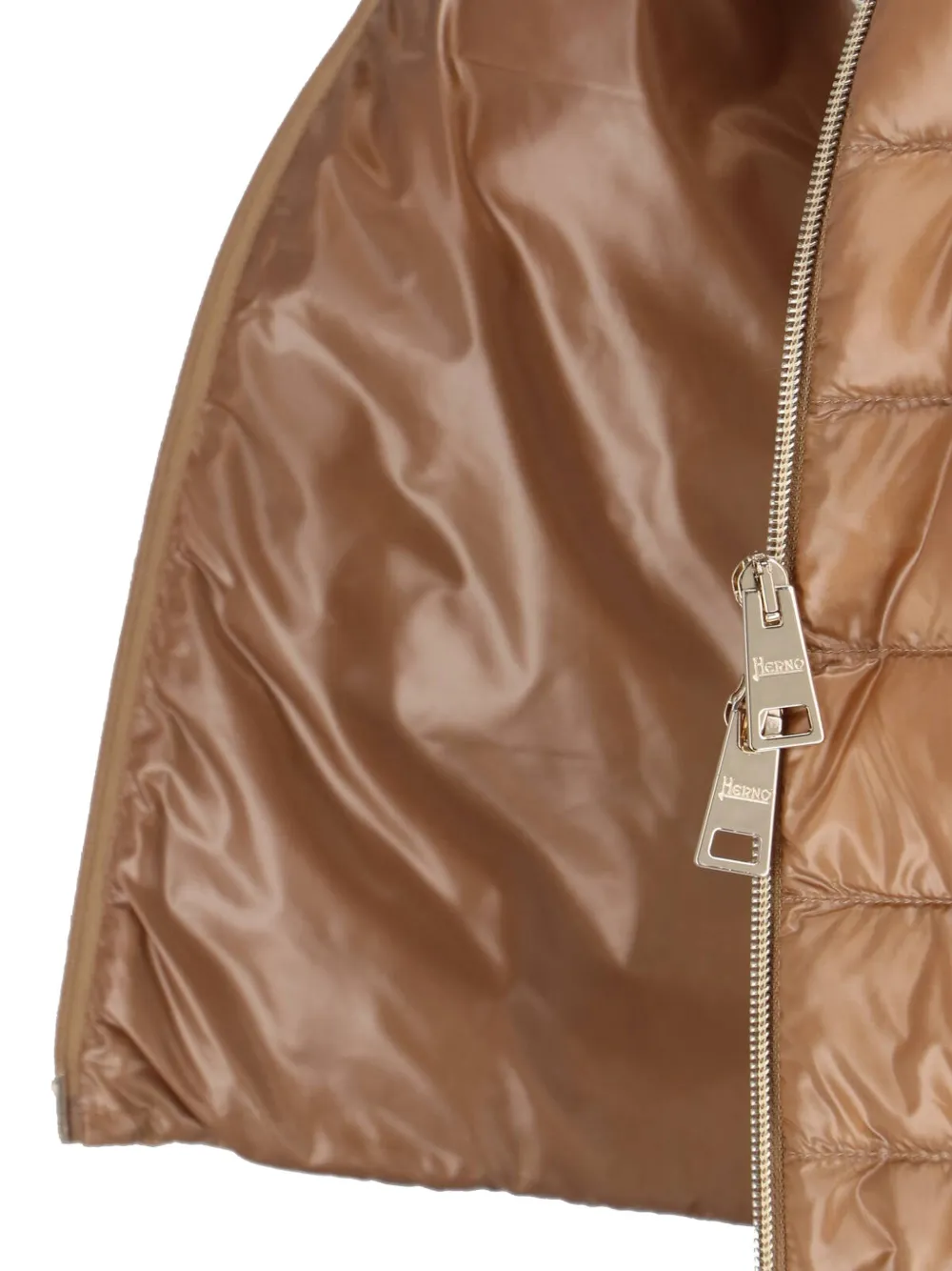Herno Vest met rits Bruin