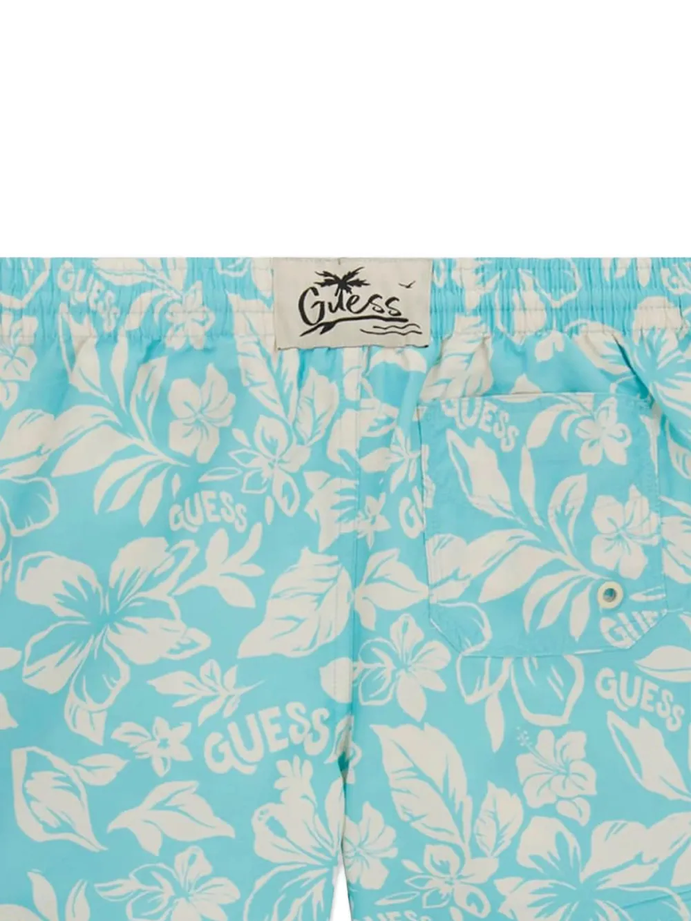 guess kids Hawaiiaanse zwembroek Blauw