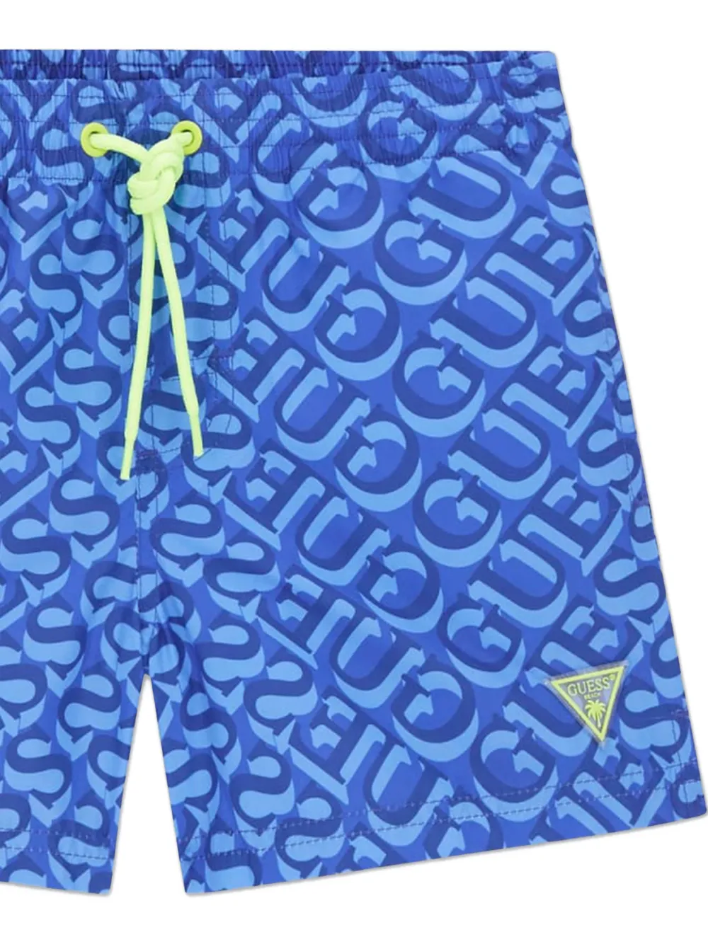 guess kids Zwembroek met logoprint Blauw