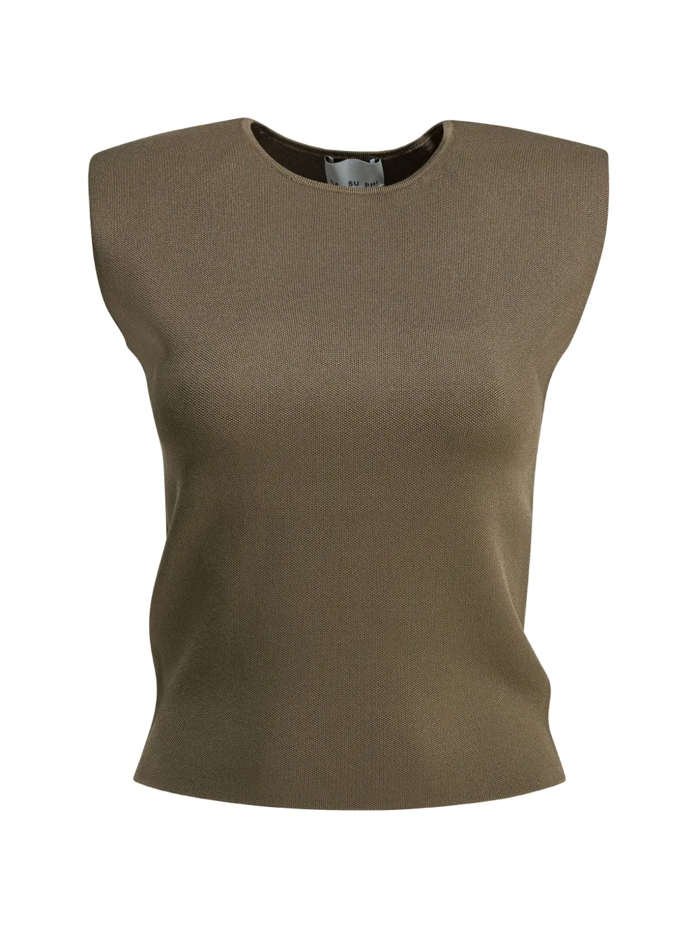 SA SU PHI shoulder-padded top - Verde