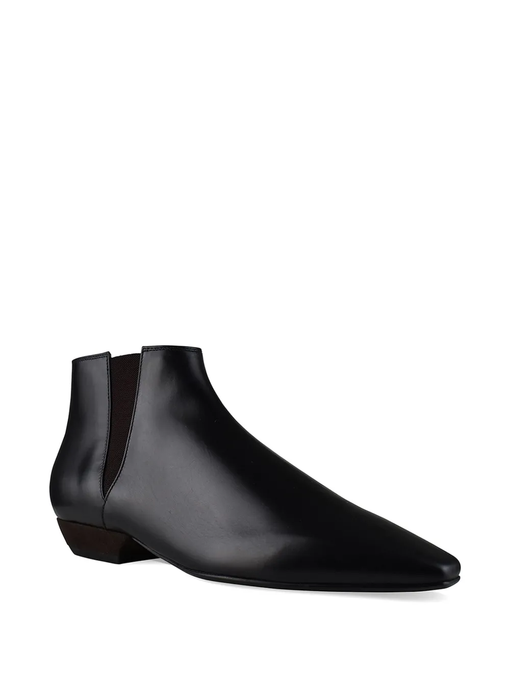 Loro Piana Elastische leren laarzen Zwart