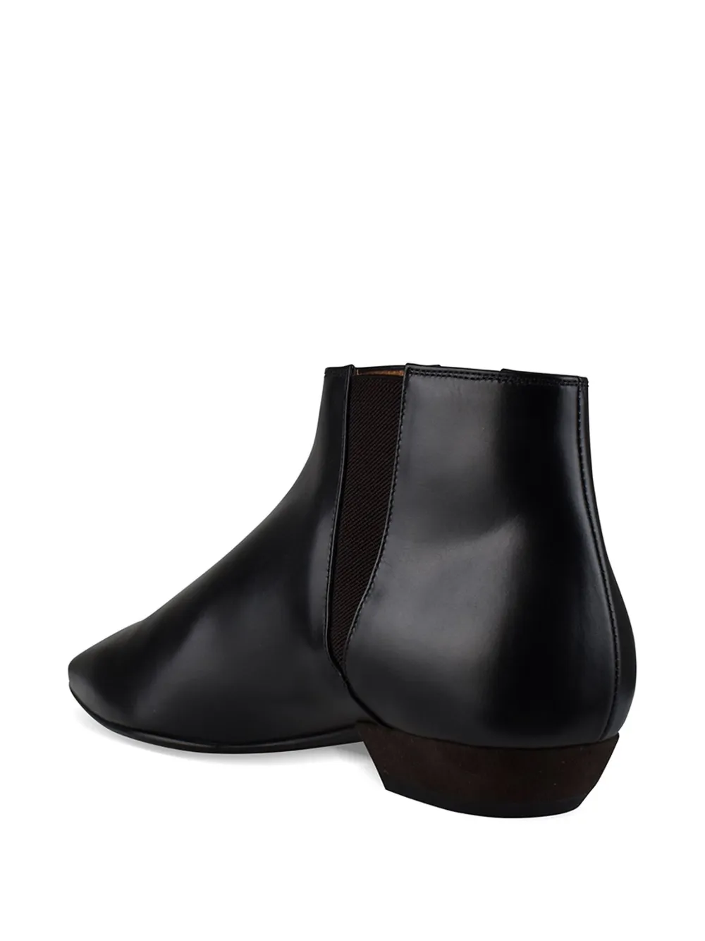 Loro Piana Elastische leren laarzen Zwart