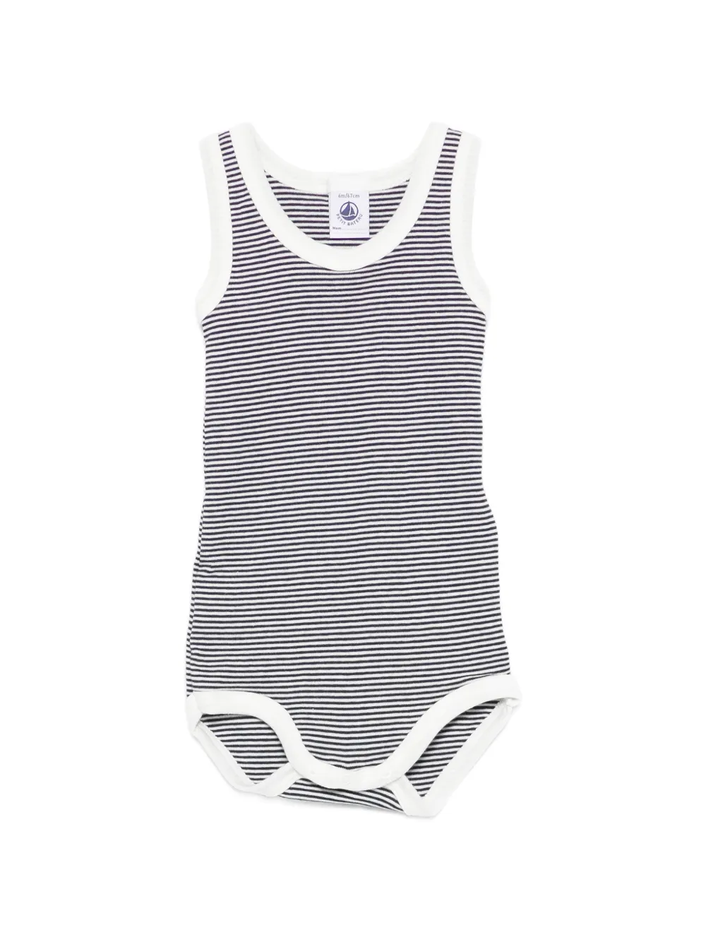  Petit Bateau Conjunto De Pelele A Rayas - Blanco 