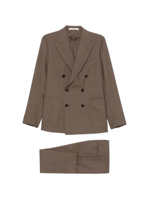 Tagliatore double-breasted virgin-wool suit